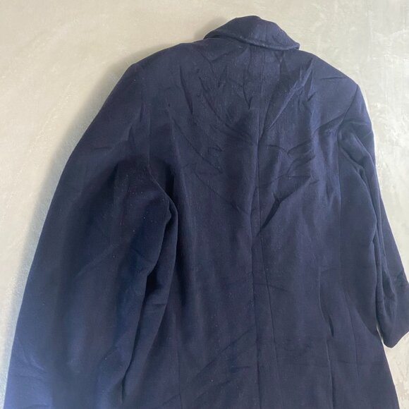 L.L. Bean Peacoat Size 20 Reg Navy Double Breasted Wool Cashmere Thinsulate - Picture 13 of 16